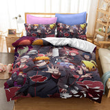 Naruto Kakashi Sasuke Itachi Bijuu Cosplay Bedding Set Quilt Cover Without Filler