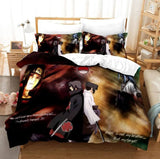 Naruto Kurama Akatsuki Cosplay Bedding Set Duvet Cover Bed Sheets Sets - EBuycos