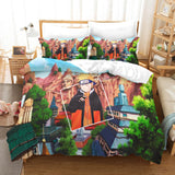 Naruto Kurama Akatsuki Cosplay Bedding Set Duvet Cover Bed Sheets Sets - EBuycos