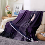 Naruto Uchiha Sasuke Blanket Flannel Throw Room Decoration