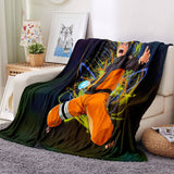 Naruto Uchiha Sasuke Blanket Flannel Throw Room Decoration
