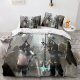 NieR Automata Cosplay 3 Piece Bedding Set Duvet Covers Bed Sheets - EBuycos