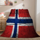 Famous Country National Flag Flannel Fleece Throw Blanket Bedding Sets - EBuycos