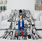 ONE PIECE Throw Flannel Blanket Soft Cozy All Seasons for Sofa Bed - EBuycos
