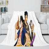 ONE PIECE Throw Flannel Blanket Soft Cozy All Seasons for Sofa Bed - EBuycos