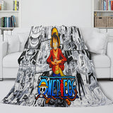ONE PIECE Throw Flannel Blanket Soft Cozy All Seasons for Sofa Bed - EBuycos