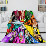 ONE PIECE Throw Flannel Blanket Soft Cozy All Seasons for Sofa Bed - EBuycos