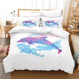 Ocean Dolphin Bedding Set Duvet Cover Comforter Bed Sheets - EBuycos