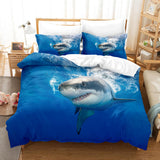 Ocean Dolphin Bedding Set Duvet Cover Comforter Bed Sheets - EBuycos