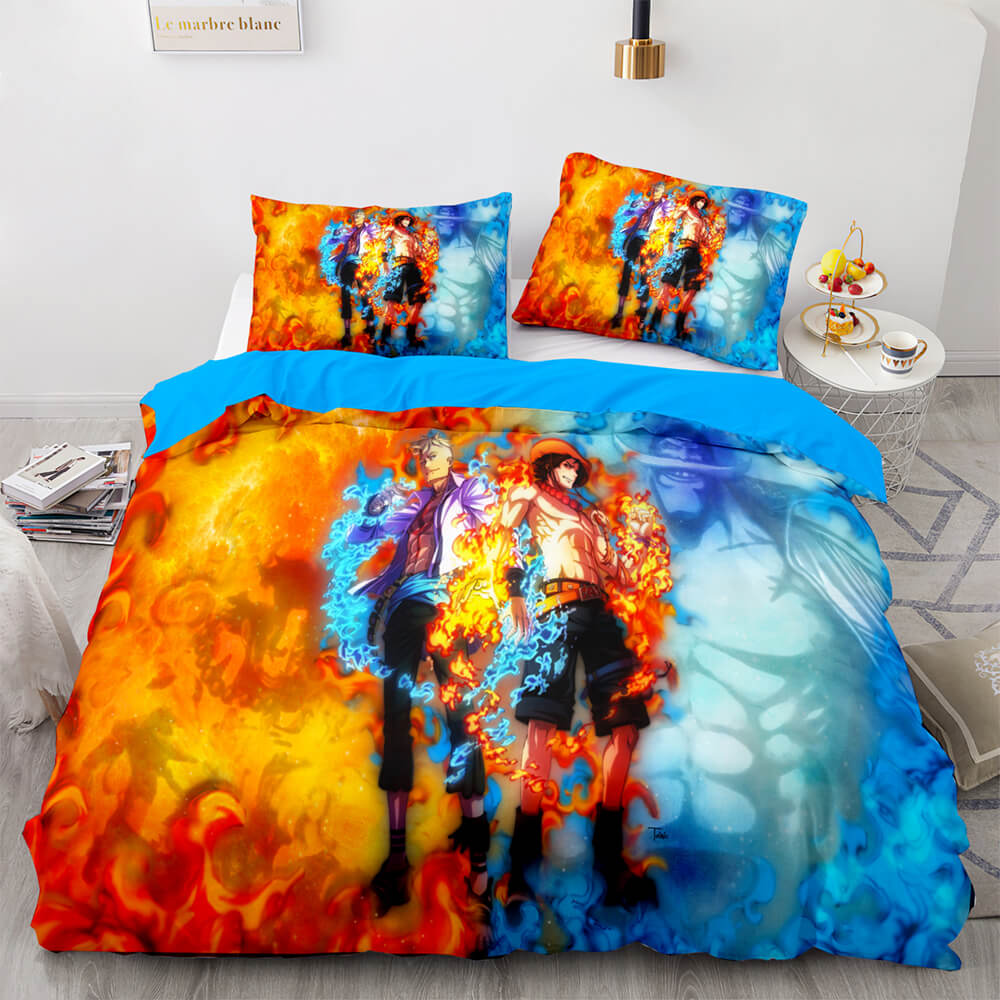 One Piece Cosplay Bedding Sets Duvet Covers Quilt Comforter Bed Sheets - EBuycos