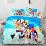 One Piece Cosplay Bedding Sets Full Duvet Covers Comforter Bed Sheets - EBuycos