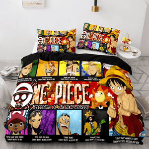 One Piece Cosplay Bedding Sets Full Duvet Covers Comforter Bed Sheets - EBuycos