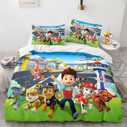 PAW Patrol Cosplay Bedding Sets Duvet Covers Comforter Bed Sheets - EBuycos