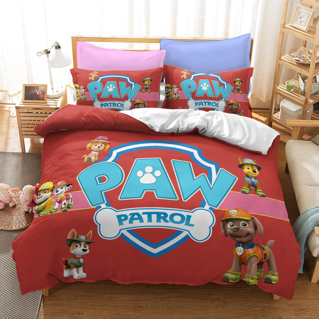 PAW Patrol Season 1 Bedding Set Quilt Duvet Cover Bed Sheets Sets - EBuycos