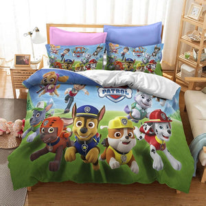 PAW Patrol Season 1 Bedding Set Quilt Duvet Cover Bed Sheets Sets - EBuycos