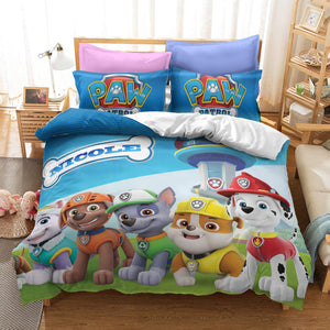 PAW Patrol Season 1 Bedding Set Quilt Duvet Cover Bed Sheets Sets - EBuycos