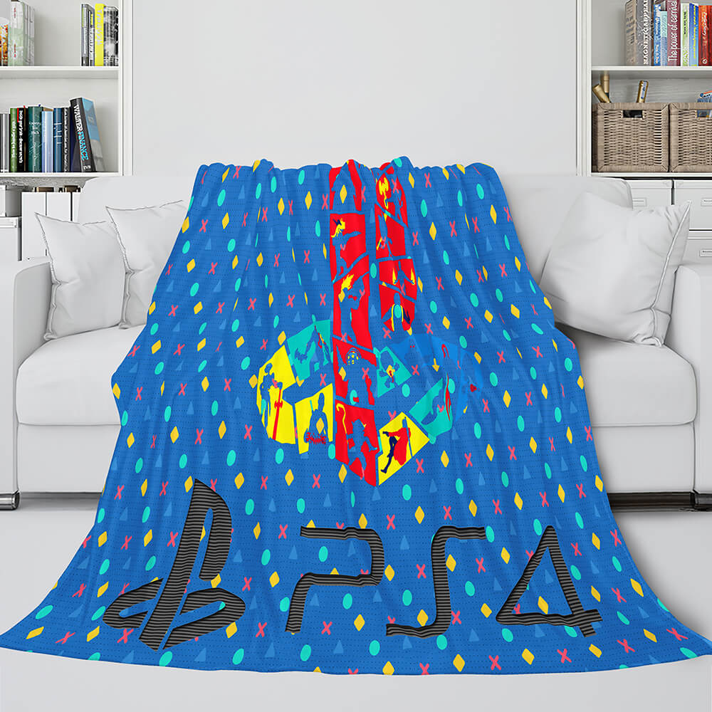 PS4 Gamepad Flannel Blanket Throw Bedding Comforter Bedding Sets - EBuycos