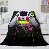 PS4 Gamepad Flannel Blanket Throw Bedding Comforter Bedding Sets - EBuycos
