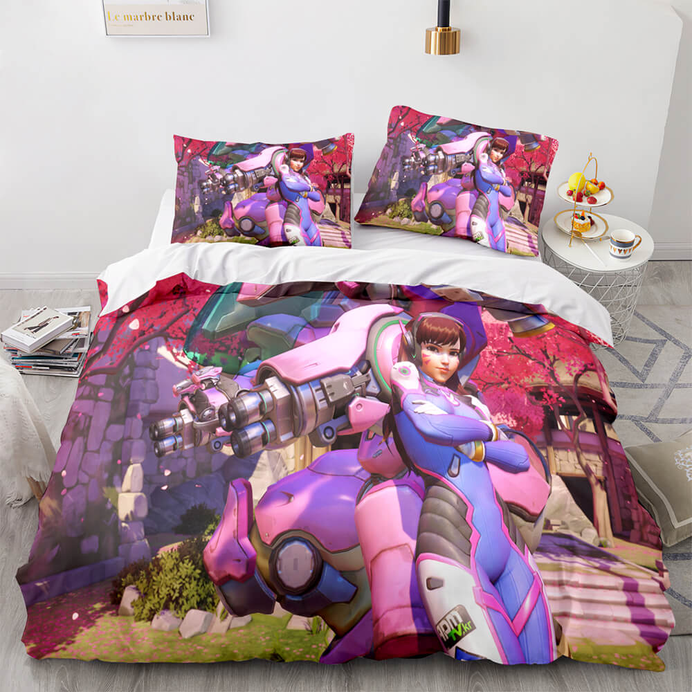 PS4 Overwatch Cosplay Bedding Set Duvet Covers Comforter Bed Sheets - EBuycos