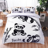 Panda Pattern Bedding Set Quilt Cover Without Filler