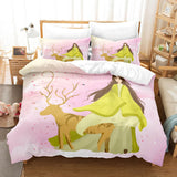 Pere David's deer Bedding Set Elk Duvet Cover Quilt Bed Sheets Sets - EBuycos