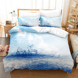 Pere David's deer Bedding Set Elk Duvet Cover Quilt Bed Sheets Sets - EBuycos