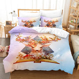 Pere David's deer Bedding Set Elk Duvet Cover Quilt Bed Sheets Sets - EBuycos