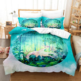Cartoon Animal Deer Elk Bedding Set Duvet Cover Quilt Bed Sheets Sets - EBuycos