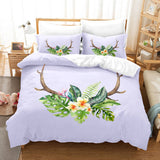 Pere David's deer Bedding Set Elk Duvet Cover Quilt Bed Sheets Sets - EBuycos