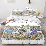 Pikachu Cosplay Bedding Set Full Duvet Covers Comforter Bed Sheets - EBuycos