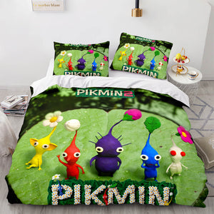 Pikmin Cosplay Comforter Bedding Set Duvet Covers Sets Bed Sheets - EBuycos