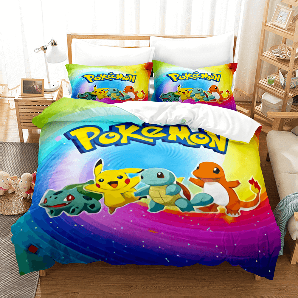Pokemon Pikachu Duvet Cover Bedding Set - EBuycos