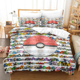 Pokemon Pikachu Duvet Cover Bedding Set - EBuycos