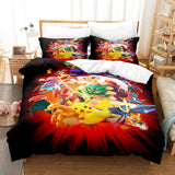 Pokemon Pikachu Cosplay Comforter Bedding Sets Duvet Cover Bed Sheets - EBuycos