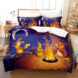 Pokemon Pikachu Bedding Set Duvet Cover Bed Sets - EBuycos