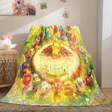 Pokemon Pikachu Soft Flannel Fleece Blanket Throw Wrap Nap Quilt Blanket - EBuycos