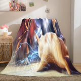Pokemon Pikachu Flannel Fleece Blanket Throw Cosplay Wrap Blanket - EBuycos