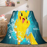 Pokemon Pikachu Flannel Fleece Blanket Throw Wrap Nap Quilt Blanket - EBuycos