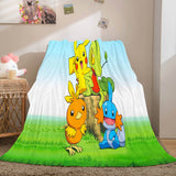 Pokemon Pikachu Flannel Fleece Blanket Throw Wrap Nap Quilt Blanket - EBuycos