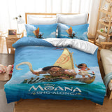 Princess Moana Cosplay Bedding Set Quilt Duvet Cover Bed Sheets Sets - EBuycos