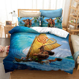 Princess Moana Cosplay Bedding Set Quilt Duvet Cover Bed Sheets Sets - EBuycos