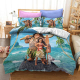 Princess Moana Cosplay Bedding Set Quilt Duvet Cover Bed Sheets Sets - EBuycos