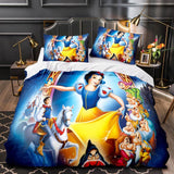 Princess Snow White Cinderella Belle Bedding Set Quilt Duvet Cover Sets - EBuycos