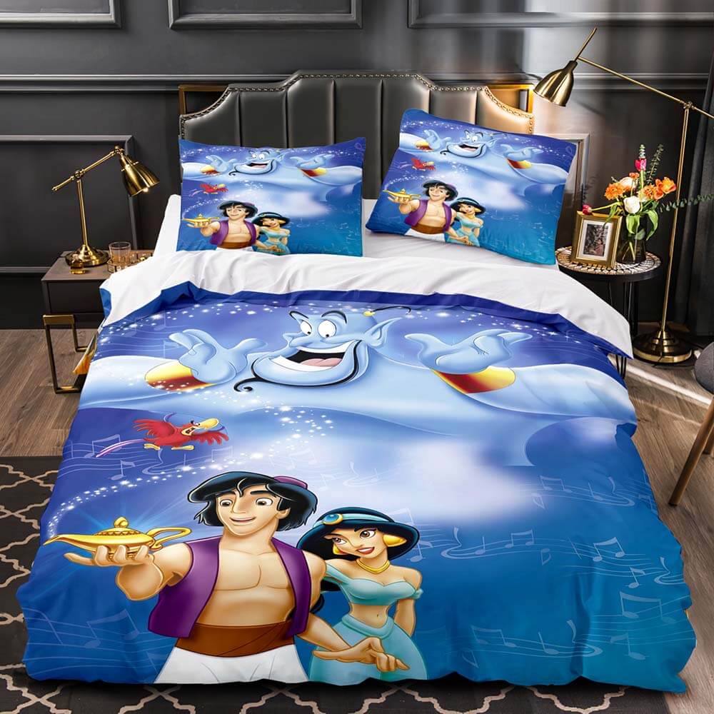 Princess Snow White Cinderella Rapunzel Merida Bedding Set Duvet Cover - EBuycos