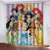 Princess Snow White Curtains Blackout Window Treatments Drapes Room Decor