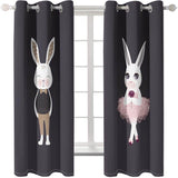 Rabbit Curtains Blackout Window Treatments Drapes for Room Decoration