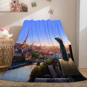 Ratatouille Blanket Flannel Throw Room Decoration