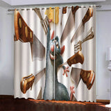 Ratatouille Curtains Pattern Blackout Window Drapes
