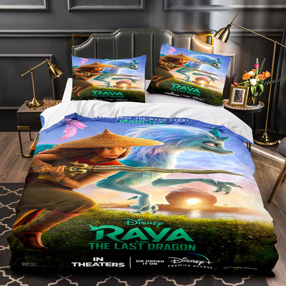 Raya and The Last Dragon Bedding Cosplay Quilt Duvet Covers Decoration Bed - EBuycos