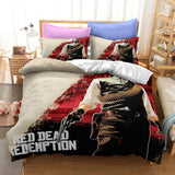 Red Dead Redemption Bedding Set Quilt Duvet Covers Bed Sheets Sets - EBuycos